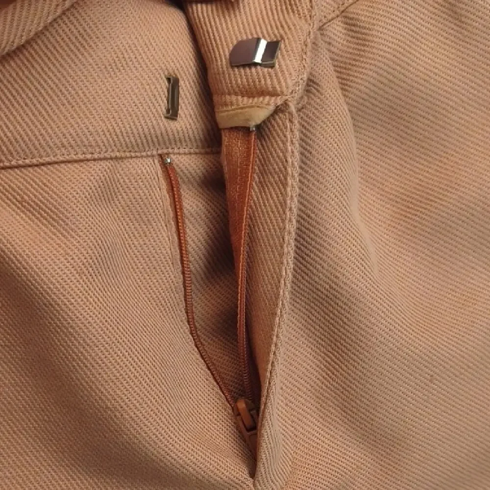Zara Kids, High Waist Tan Shorts, Size 13/14 NWOT